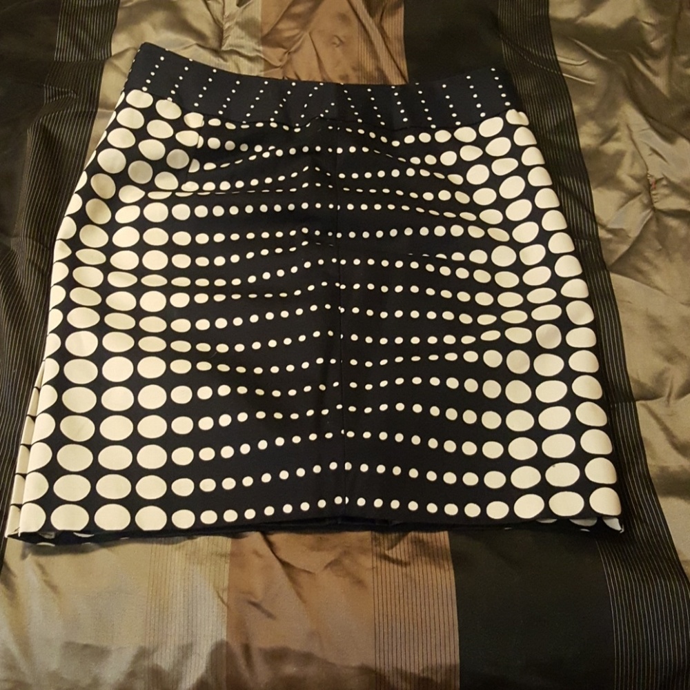 Polka dot pencil skirt